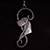 Pendant, natural, silver