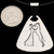 Silver with rubber cord